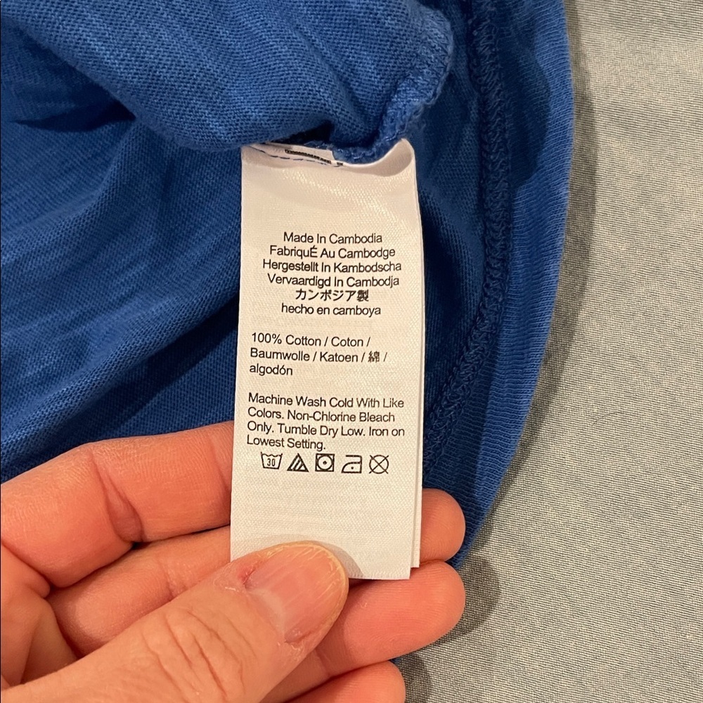 Crewcuts blue long sleeve t size M(8-9) - Picture 6 of 7